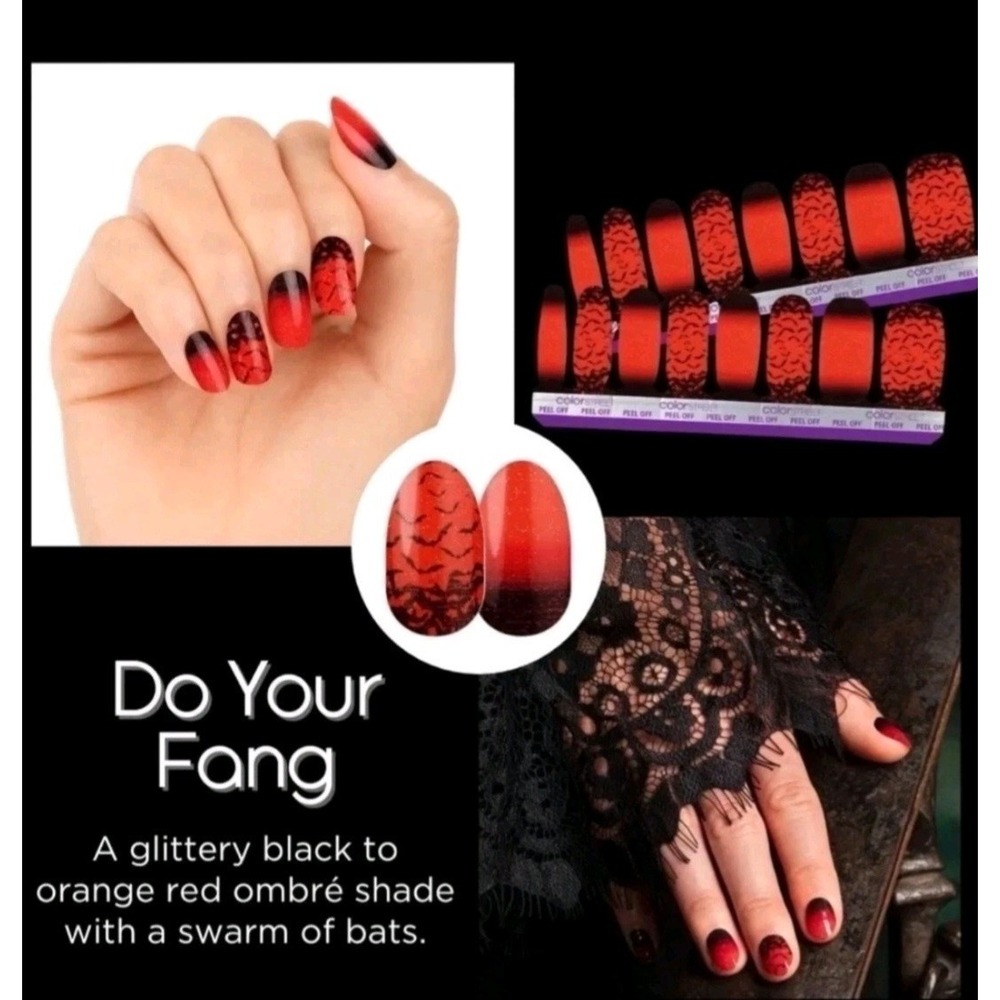 Color Street Nail Polish Strips DO YOUR FANG Holographic Glitter Retired